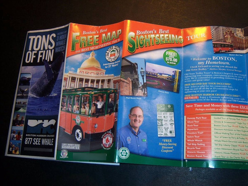Boston's Best Free Map And Best Sightseeing Tour . Trolley