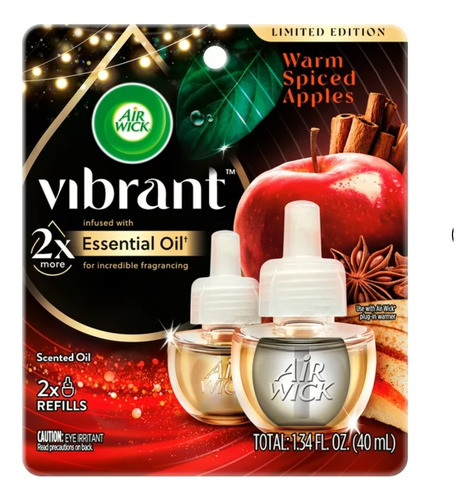 Aromatizante Air Wick Essential Oil, Manzana Canela Anis