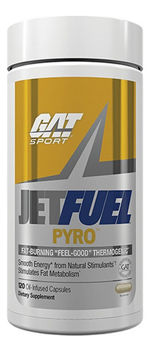 Gat Sport Jetfuel Pyro Quemador De Grasa 120 Capsulas