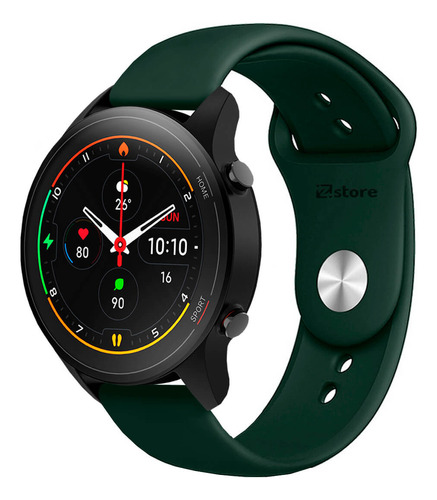 Correa Compatible Xiaomi Mi Watch Color Verde Dark Br 22m