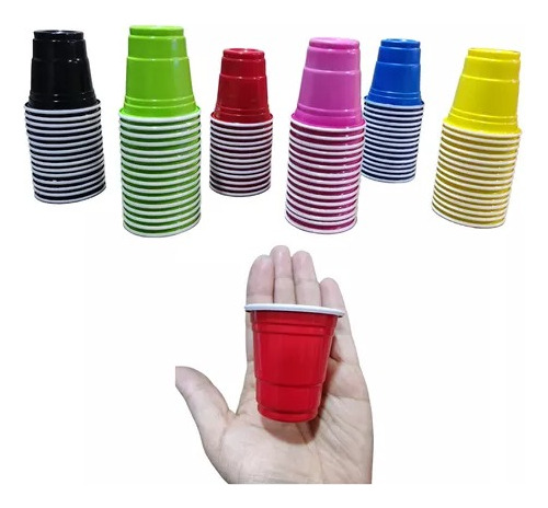 Pack 30 Vasos Plásticos Shot 3 Oz Colores