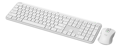Kit Teclado Mouse Logitech Mk950 Inalambrico Off White