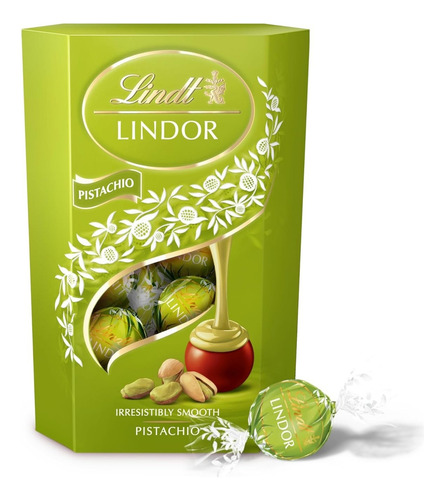 Chocolate Leite Recheio Cremoso Pistache Lindt Lindor 200g
