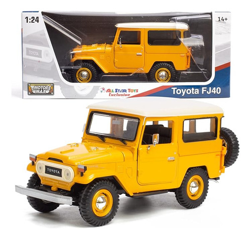 Toyota Fj40 Amarillo 24 Modelo Fundido Presión Por 79323 Toy