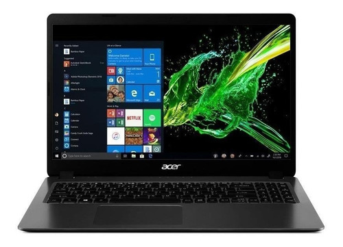 Ultrabook gamer  Acer Aspire 3 A315-56 steel gray 15.6", Intel Core i5 1035G1  8GB de RAM 256GB SSD, Intel UHD Graphics G1 1920x1080px Windows 10 Home