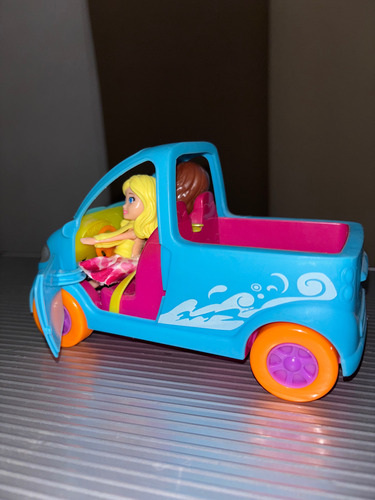 Polly Pocket & Auto De Playa (Usado)
