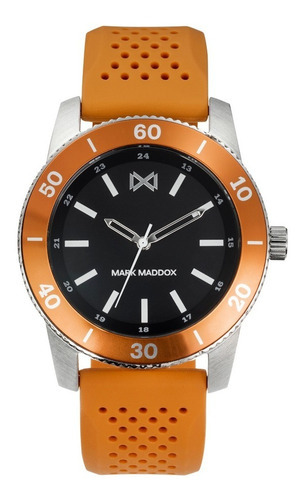 Reloj Hombre Mark Maddox Deportivo Color de la correa Naranja Color del bisel Naranja Color del fondo Negro