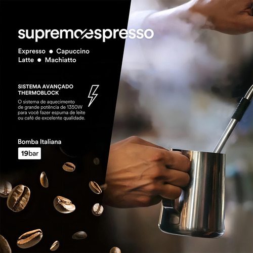 Cafeteira Expresso Eos Ecf01ec 3 Em 1 Inox