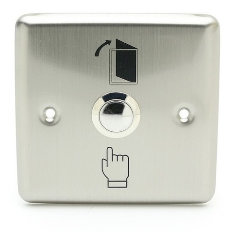 Boton De Salida Pulsador Control Acceso Metalico Puerta