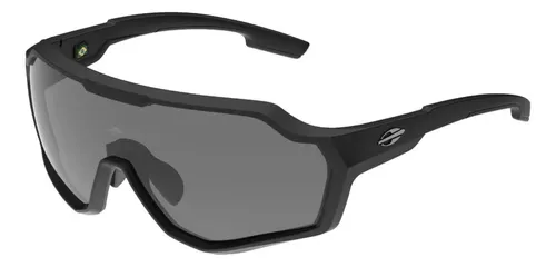 Óculos De Sol Mormaii Bravus Óculos Solar Para Esporte - Bravus - Esportivo Feminino Masculino - Lente Fumê - Preto Fosco - Preto Fosco