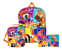 Comprar Scool Kombat Mochila Lonchera Cartuchera La Granja Del Zenón Color Multicolor Diseño De La Tela Animado