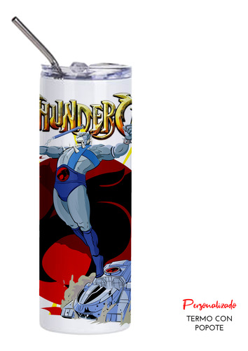 Kit De Regalo Con Taza Y Termo Thundercats Personalizado