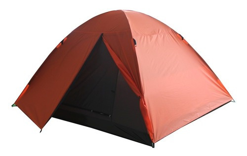 Carpa Broksol Coral Pro Iglu 2 Personas Camping Campamento Color Naranja