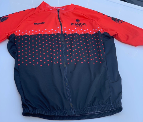 Uniformes De Ciclismo Malliot Bianchi Roja/negra Talla M