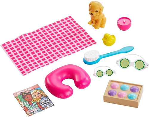 Imagen 3 de 7 de Barbie Día De Spa Con Accesorios Articulada Original Mattel