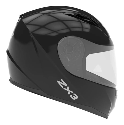 Casco Moto Integral Hawk Zx3 Negro Solomototeam