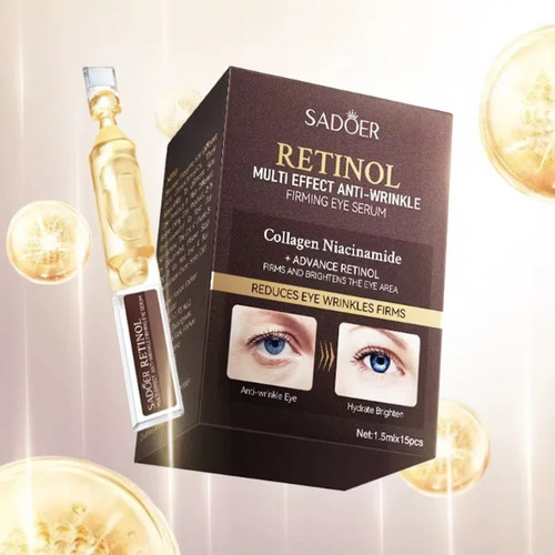 15 Ampolletas Retinol Niacinamida Concentrado Antiedad Todo Tipo De Piel Noche