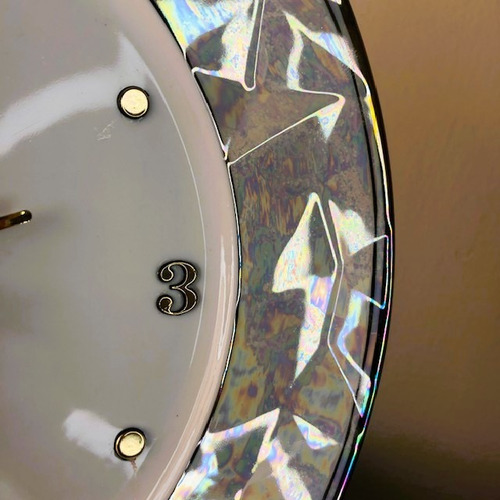 Imagem 4 de 4 de Relógio Relevo Bodas De Diamante 60 Anos De Casamento 28cm