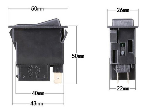 Black Car Truck Engineering Tren Luces Interruptor De