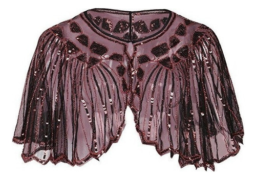 Gift Bolero Evening Mantle Deco Sequined Shawl