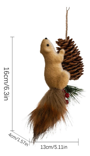 Adornos Navideños De Animales Adornos De Ardilla Para Árbol