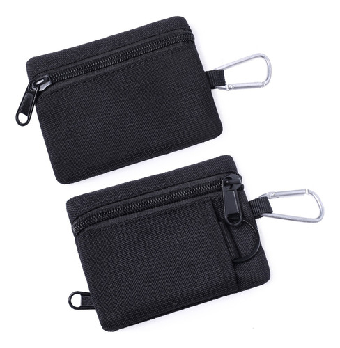 2 Pcs Bolsa Táctica Molle Con Mosquetón Para Exteriores Edc