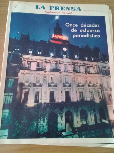 Suplemento Diario La Prensa 1979 110º Aniversario + Regalo