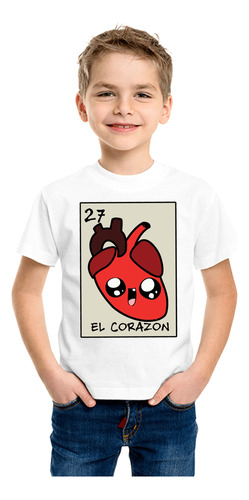 Playera Loteria 15 Septiembre Diseño 98 El Corazón Beloma