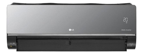 Ar condicionado LG Dual Inverter Voice Art Cool  split  frio/quente 12000 BTU  cinza-escuro 220V S4-W12JARXA