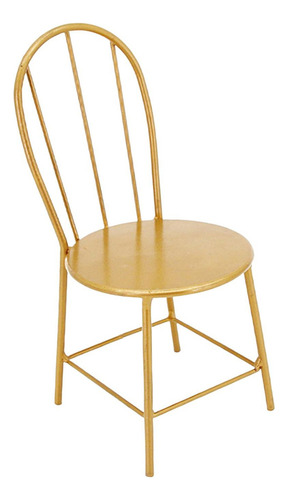 Taburetes De Silla De Comedor De Metal Compatible Con Dorado