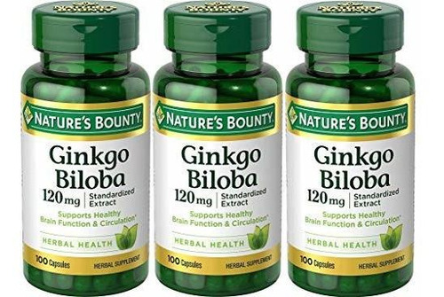 Suplemento Herb Nature's Bounty Ginkgo Biloba 120 Mg 100 Ea 