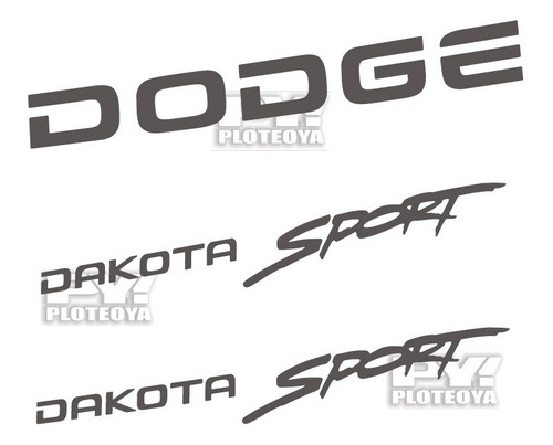 Calcos Para Dakota Sport De Puerta + Dodge Porton - Ploteoya