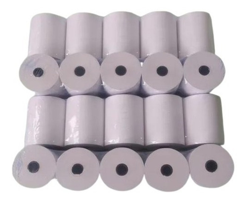 Rollos Papel Térmico 80 X 65 Mm Para Registradora. Pack 50