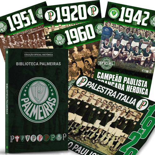 Livro Palmeiras Coleção Oficial Histórica - 4 Primeiros Pôsteres + Box Personalizado