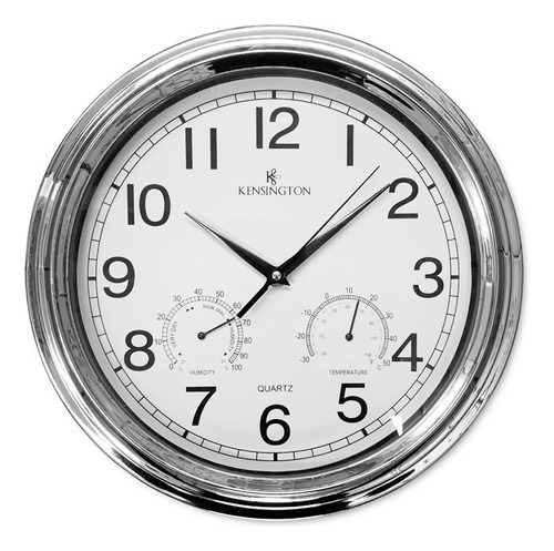 Reloj Mural Kensington Tono Silver 32 Cm / Dco