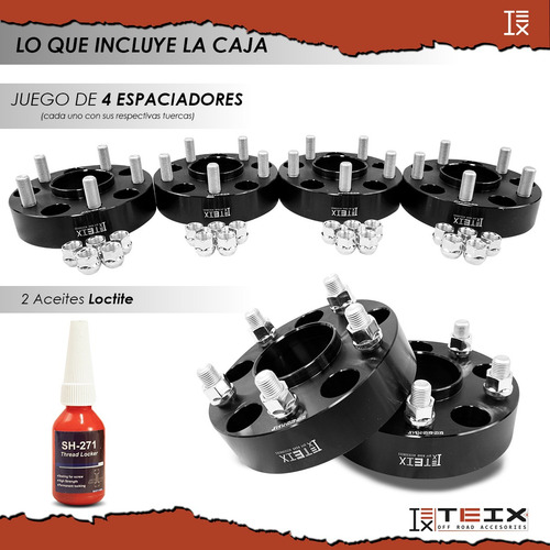 Kit Espaciadores Jeep Wrangler Jl 1.5 PuLG 5/127 2022 4pzs