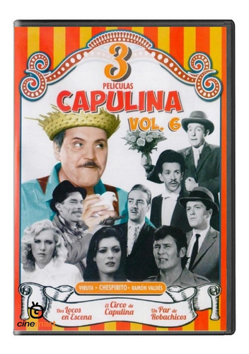 Capulina Vol 6 Colección Tres Peliculas Dvd