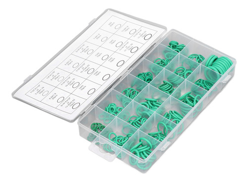 Surtido De Juntas Tóricas, 270 Piezas, Kit Verde De Goma Res
