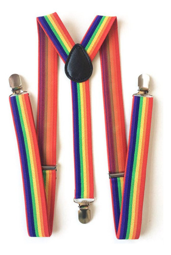 D Tirantes A Rayas Con Forma De Arcoíris For Pantalones, Con