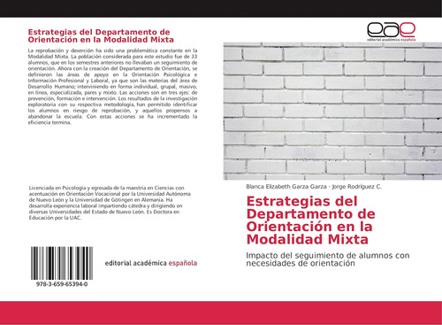 Libro: Estrategias Del Departamento Orientación Mod