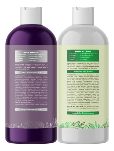 Set De ChampĂș Y Acondicionador Maple Holistics Tea Tree