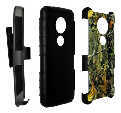 Imagen 2 de 8 de Funda Uso Rudo Camuflage 3 En 1 Moto E5 Play Go Xt 1920-18