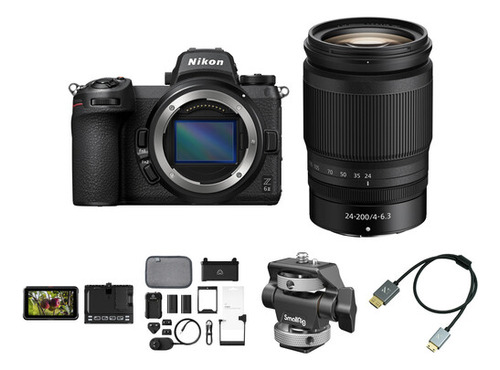 Cámara Nikon Z6 Ii Mirrorless Con Lente 24-200mm Y Kit De G