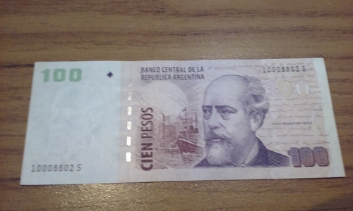Billete De 100 Pesos Serie S/t (brasil)