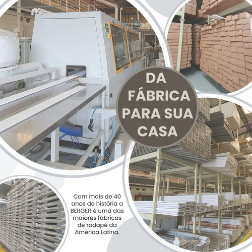 15 Barras Rodapé De Poliestireno 10 Cm De Alt (200cm X 13mm)