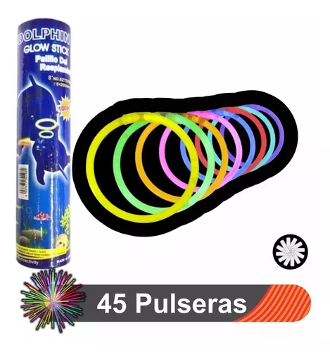 90 Pulseras Luminosas Cyalume Neon Varios Colores Fiesta