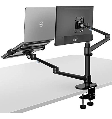 Soporte Para Monitor Y Porttil, 2 En 1, Ajustable, Doble Br