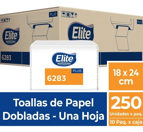 comprar Toalla Intercalada Elite 10 X 250 Unidades 6283 18x24 Cm