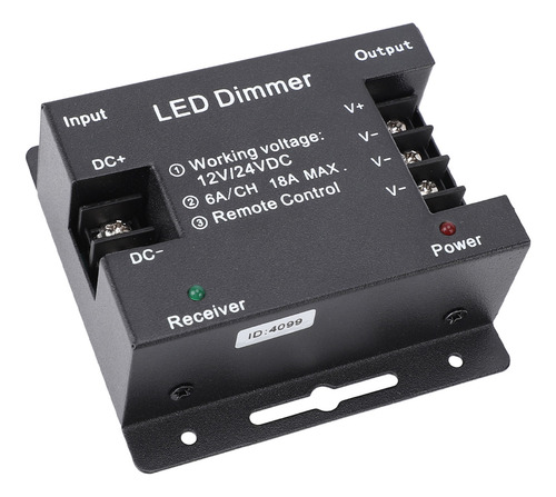 Led Dimmer Rf: Controle Remoto, Ajuste O Brilho, Dc
