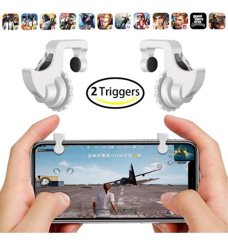 Imagen 3 de 4 de Botones L1r1 Par Gatillos V7.0 Mobile Pubg Apex Zelda Bl